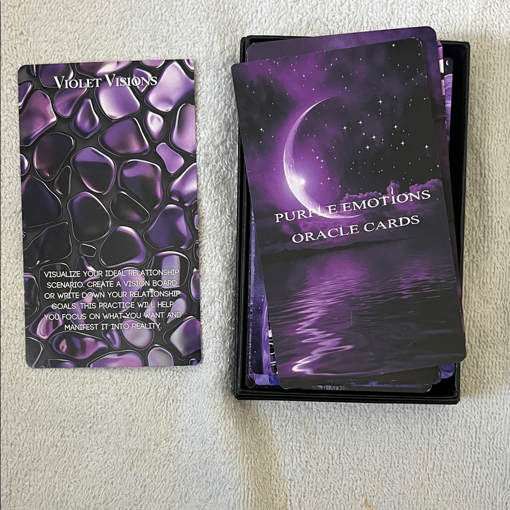 Purple Emotions Oracle Cards